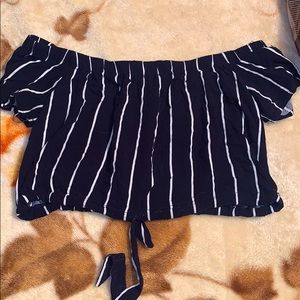 Striped crop top